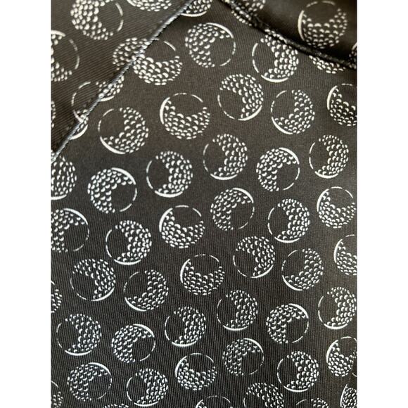 Womens Long Sleeve Top SPF 50 Golf Ball Print Graphic Golf Black Fun Slimming M - Picture 6 of 9